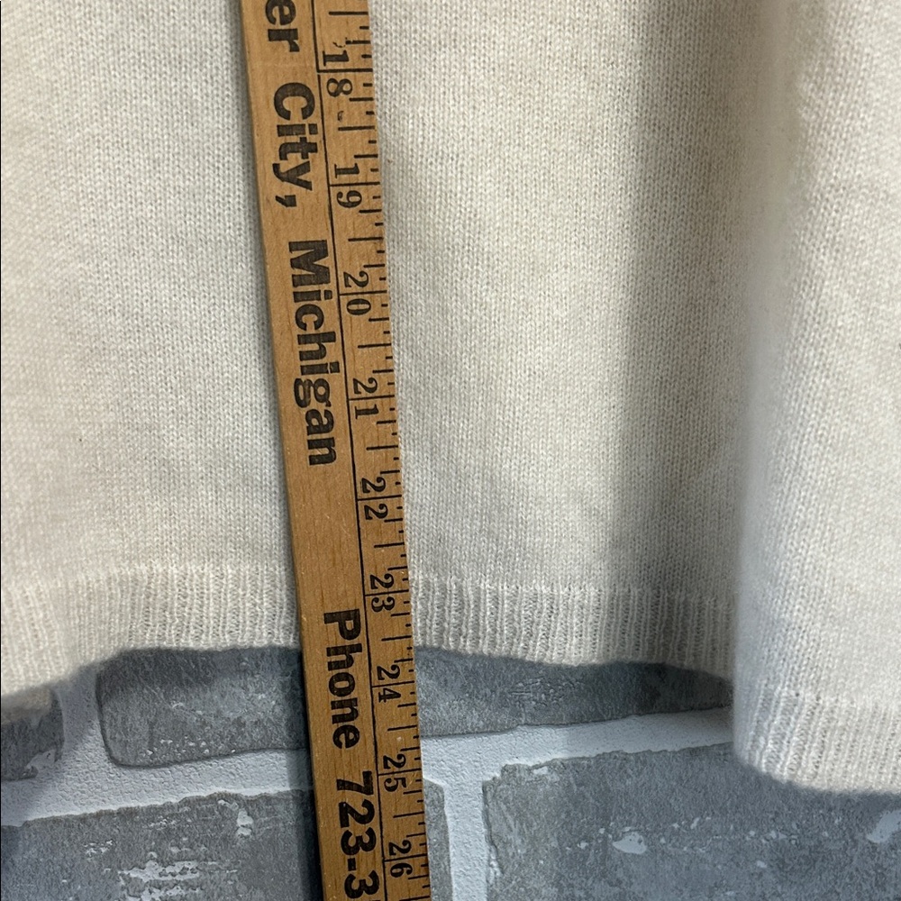 Allude 100% Cashmere Oversized Cream Sweater Size S Luxury Minimalist Luxury - Picture 13 of 14